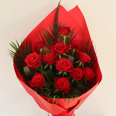 Red Roses 1 Dozen Bunches Bows Florist Shop 9 Albion Place Dunedin 9016 New Zealand